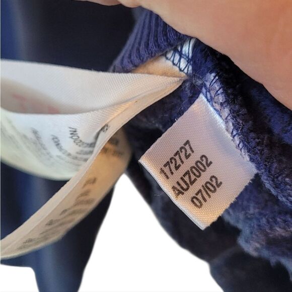 Adidas Vintage Y2K Unisex Navy Blue Pullover Sweatshirt Size US M - Picture 5 of 7